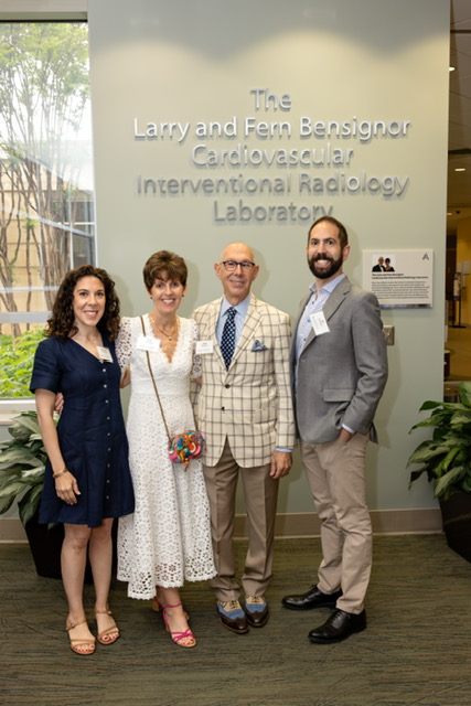 The Bensignor family at the dedication of the cardiovascular lab
